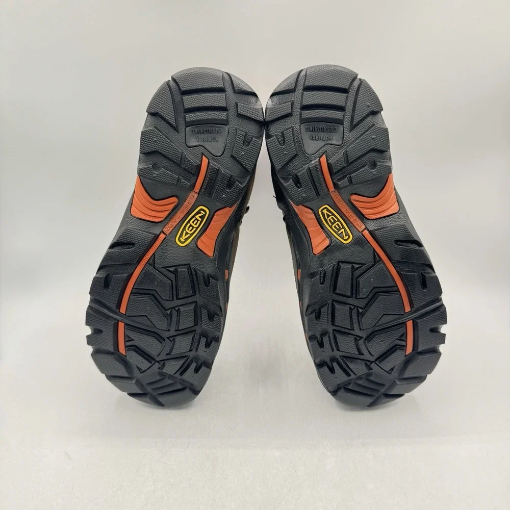 Keen Pittsburgh Boots Men's Size 9.5 D Orange Waterproof Leather